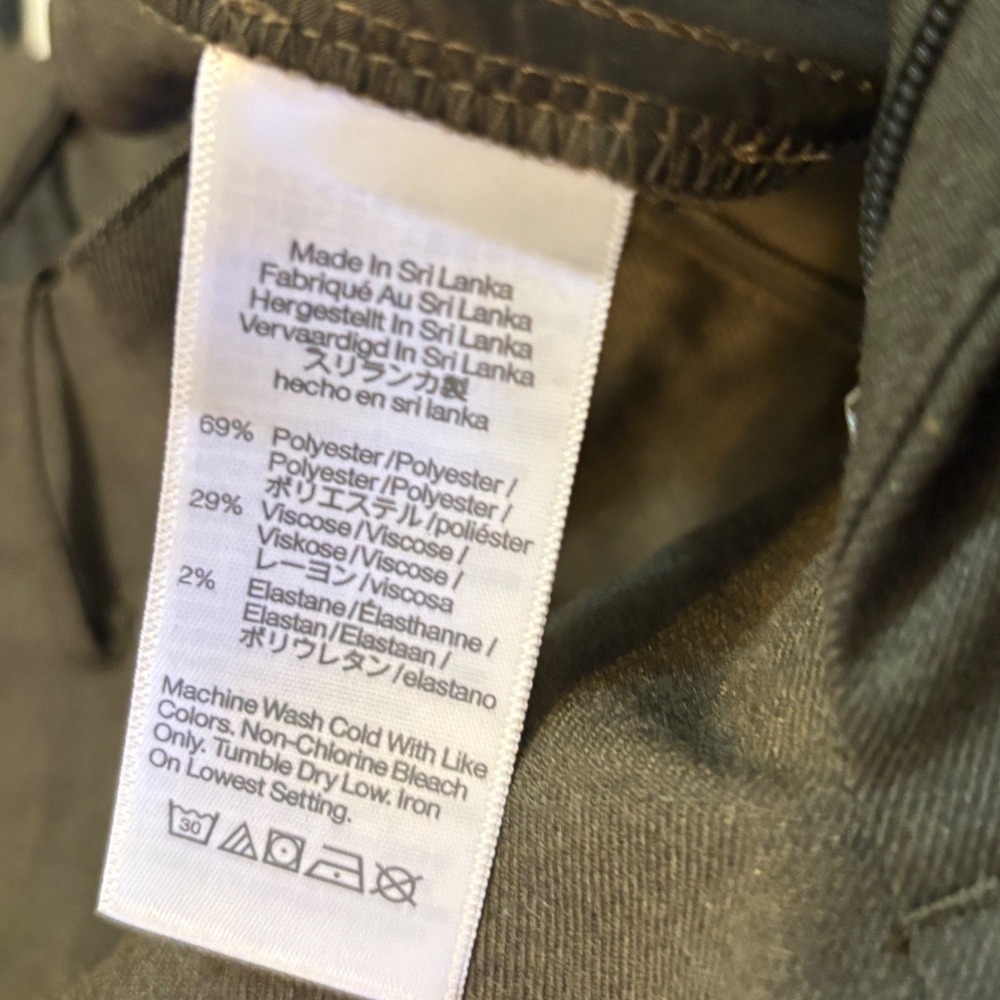 Madewell Womens Pants 2P Dark Olive Green Wide-Leg Trouser Pleated High Rise NWT - Picture 10 of 10